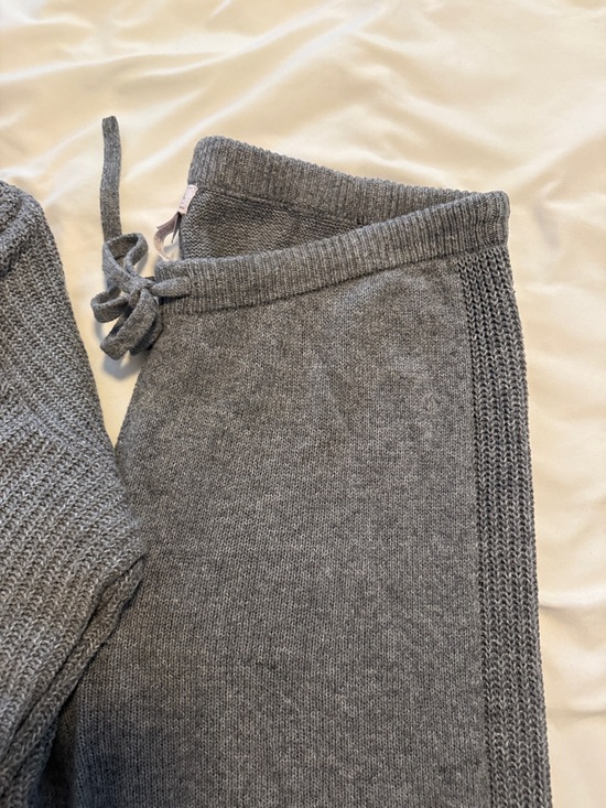 Auden Women’s Gray Open-Front Robe Cardigan + Wide-Leg Pant Set Size M/L - Picture 10 of 12